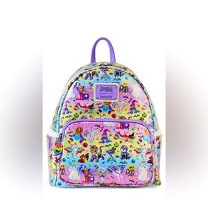 Loungefly lisa frank Halloween sticker aop mini backpack